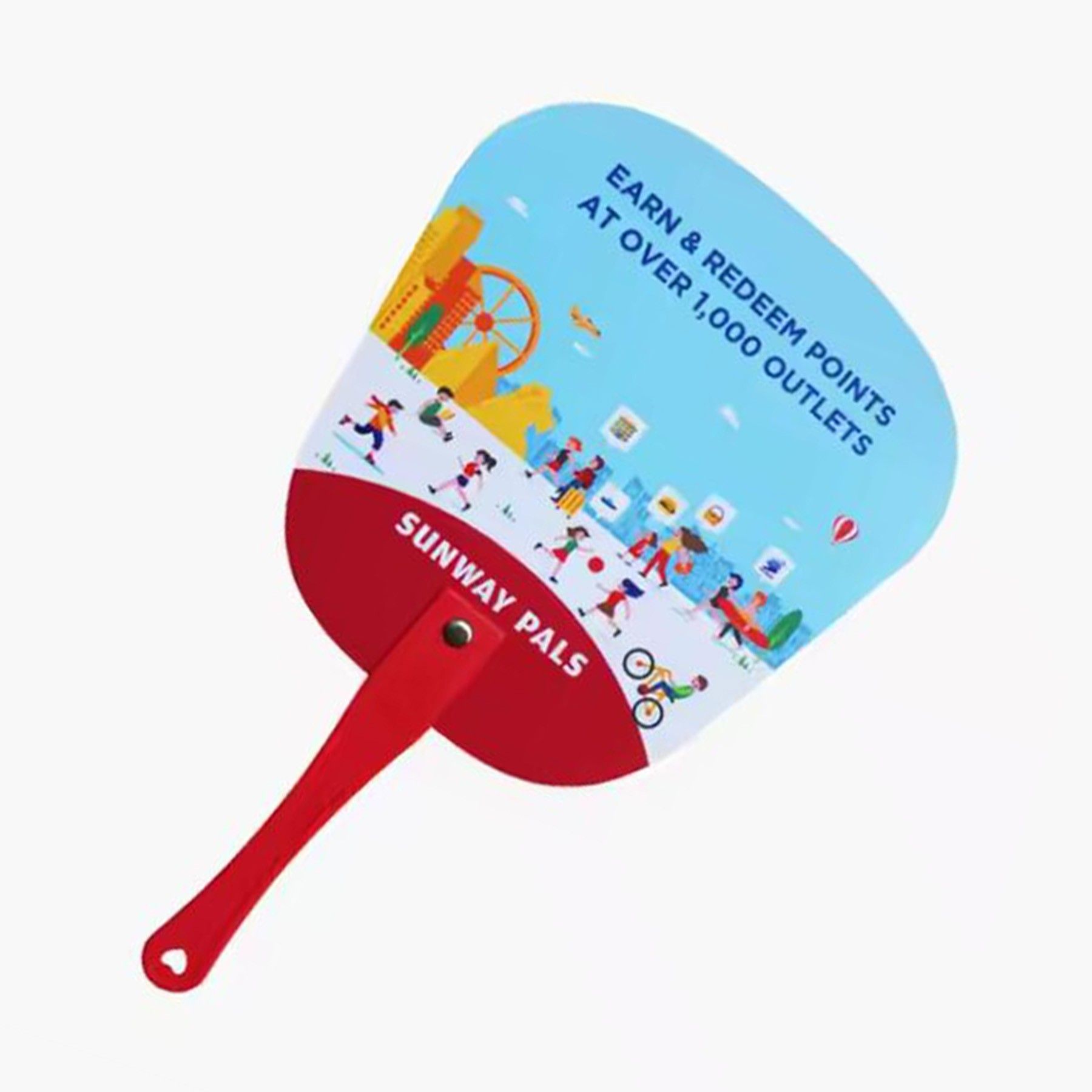 Portable Plastic Hand Fans - Image 2