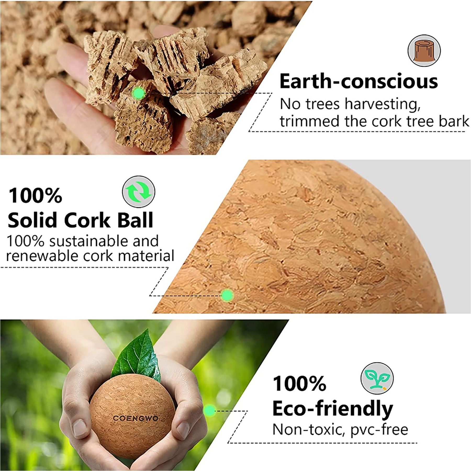 Peanut Massage Cork Ball - Image 2