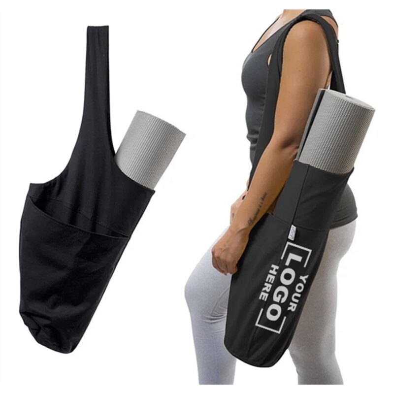 Portable Canvas Yoga Mat Bag for Gym and Sports