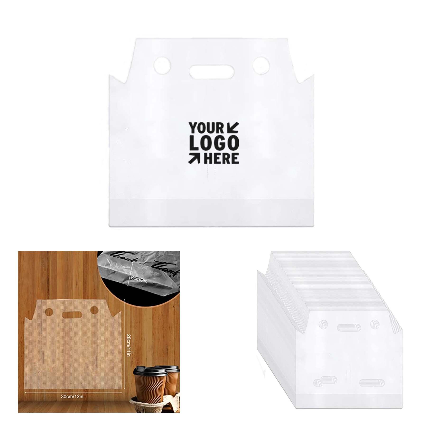 Clear Plastic Double Cup Bag - Image 2