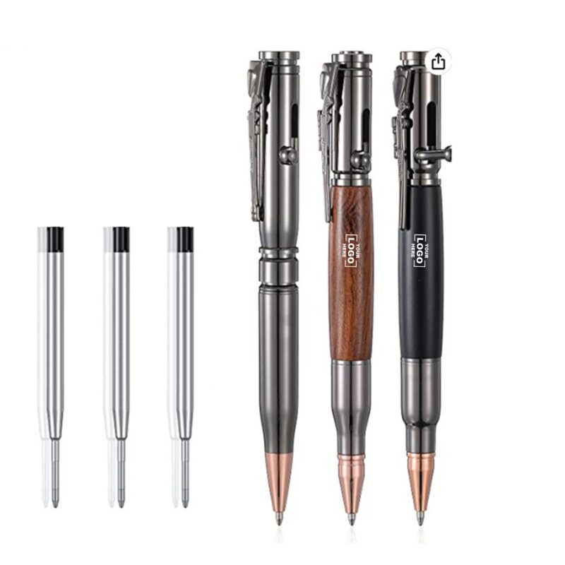 Wooden Bullet Shaped Bolt Action Ballpoint Pen