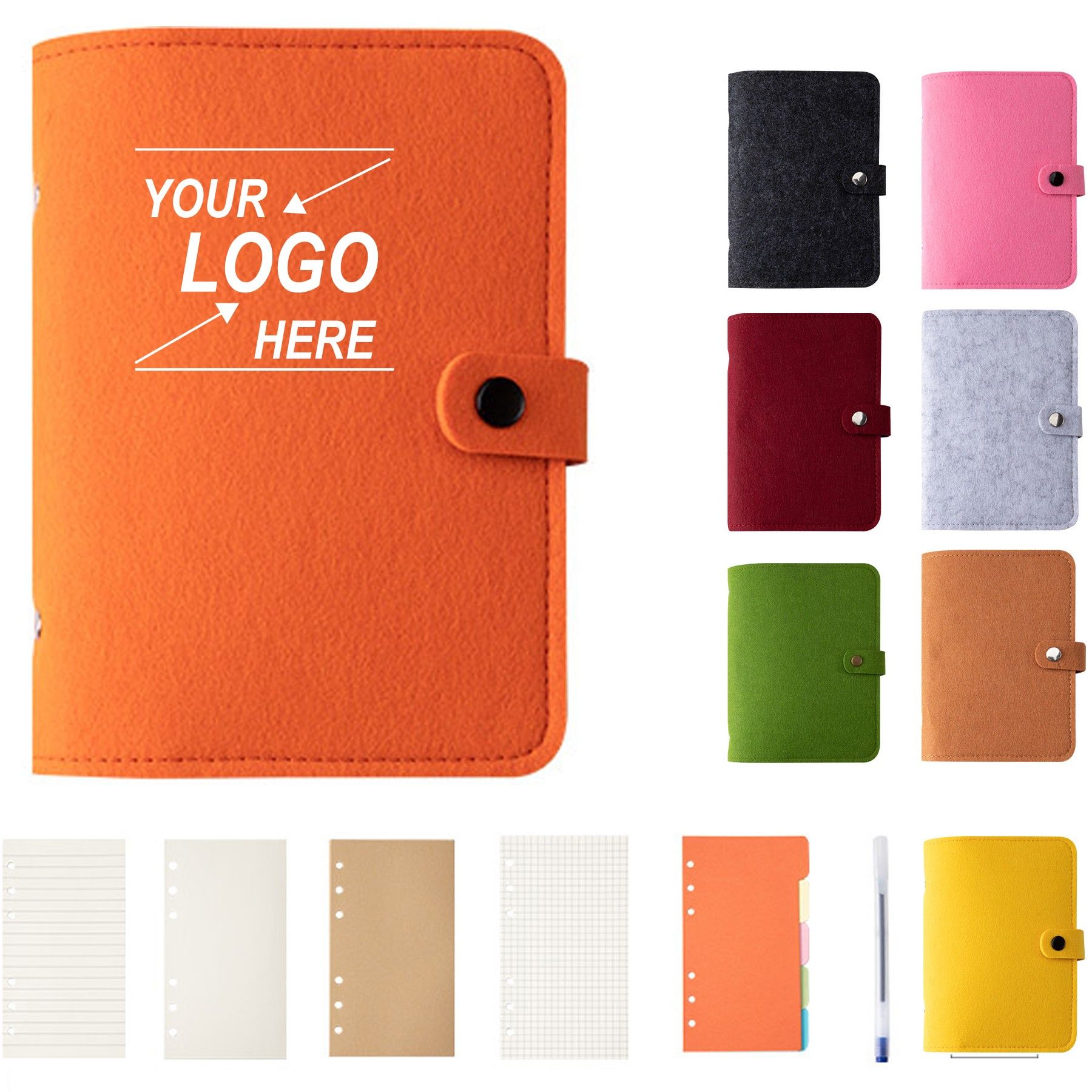 Felt Cover Journal Notebook A5