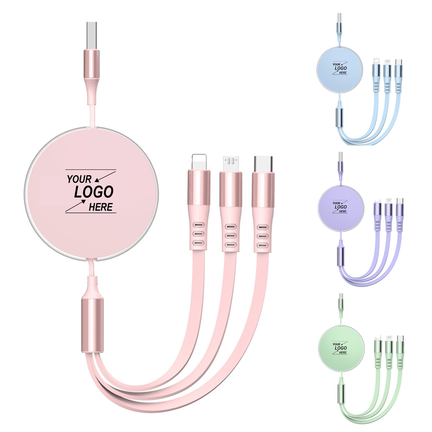 3-in-1 Multi-Functional Car Charging Cable