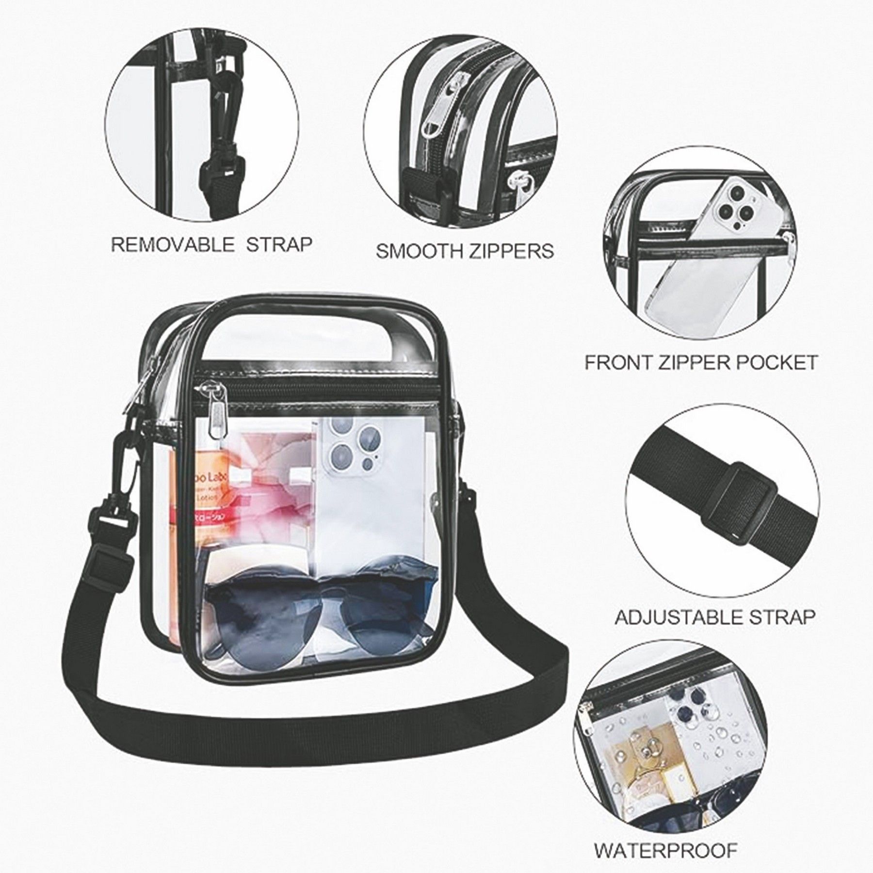 Clear Crossbody Bag - Image 2