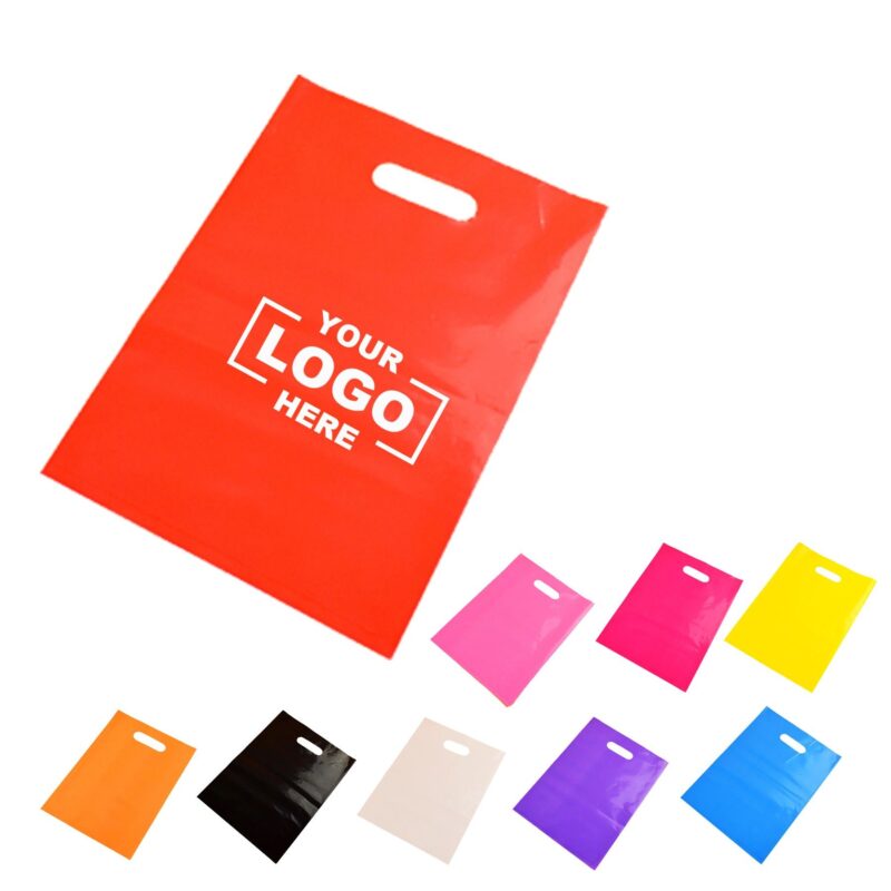 Plastic Retail Shopping Bags with Die Cut Handles