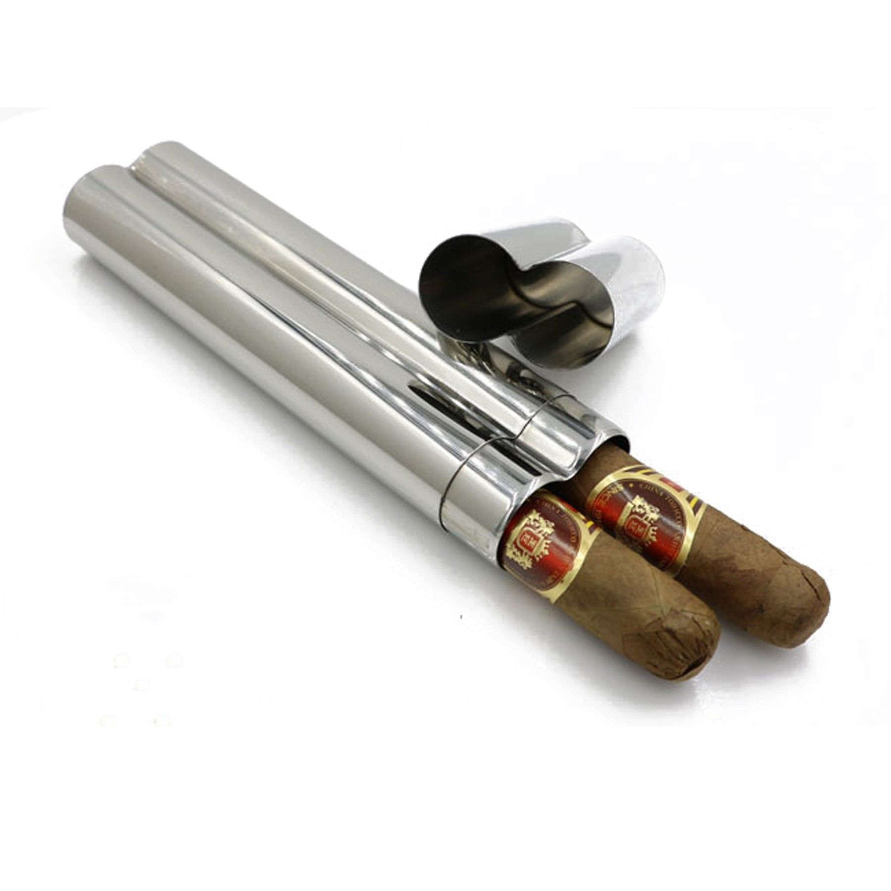 Single Finger Cigar Tube Flask Holder - Image 2