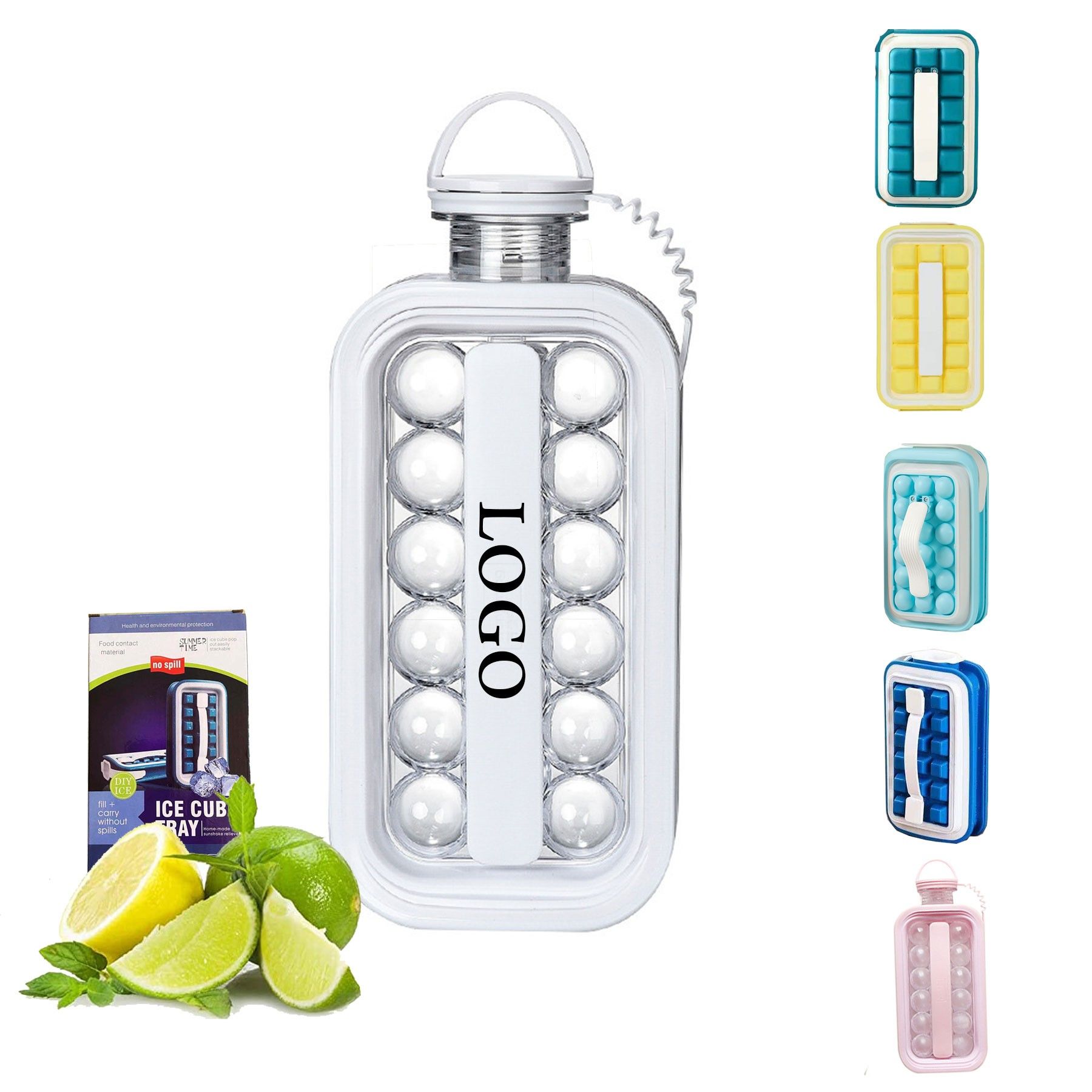 Portable 2-in-1 Ice Ball Maker and Water Bottle