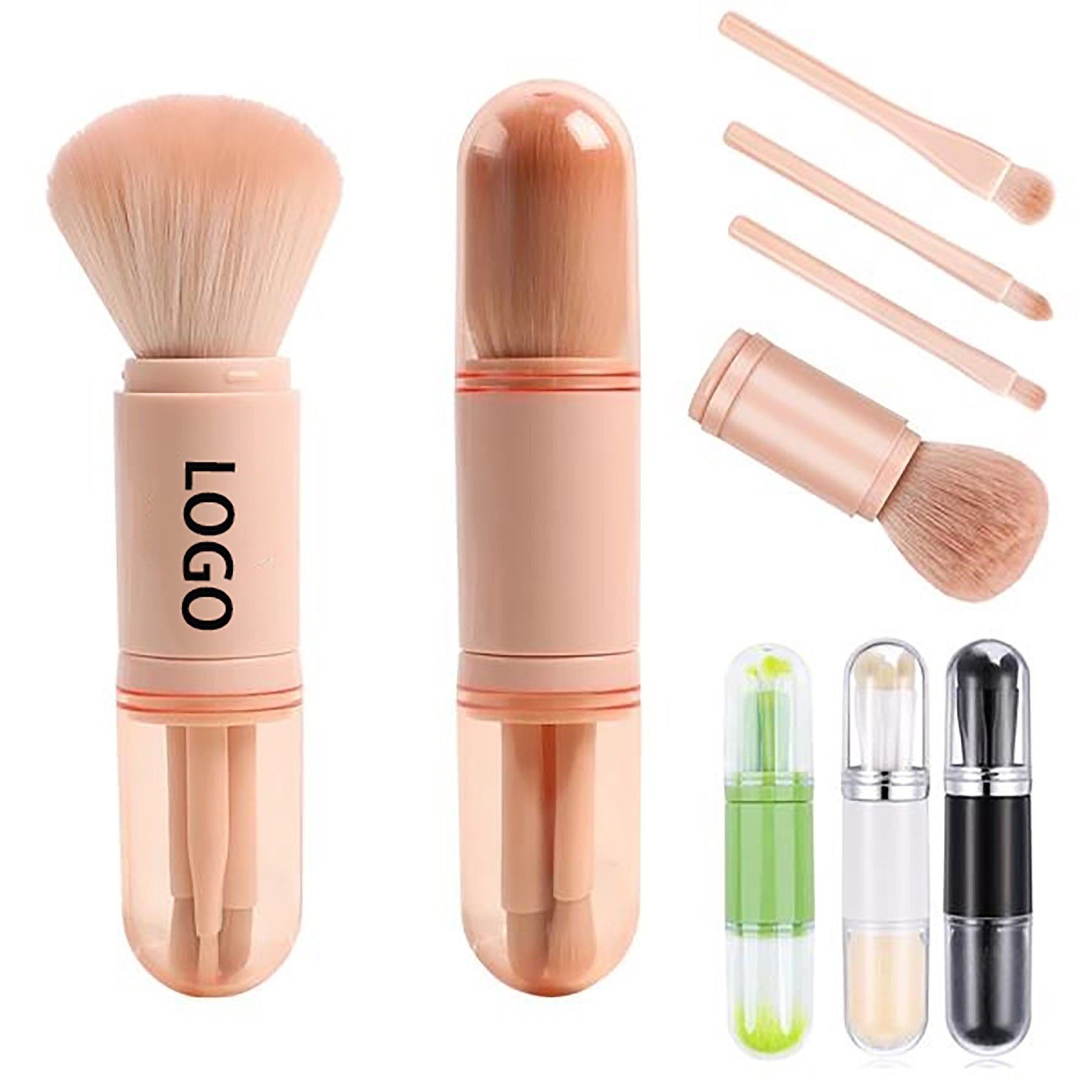 4 In 1 Retractable Makeup Brush