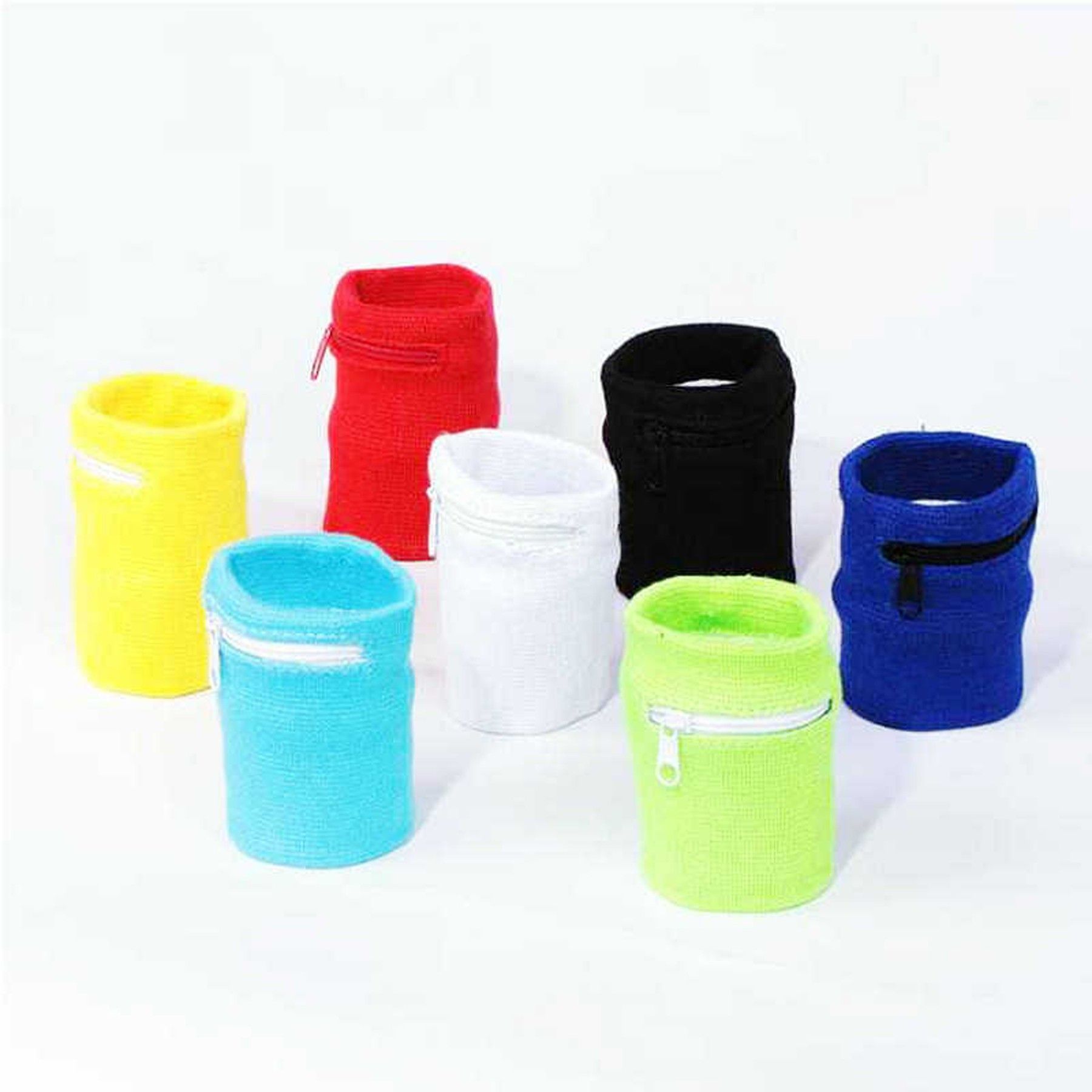 Cotton Wristband with Zipper Pocket - Image 2