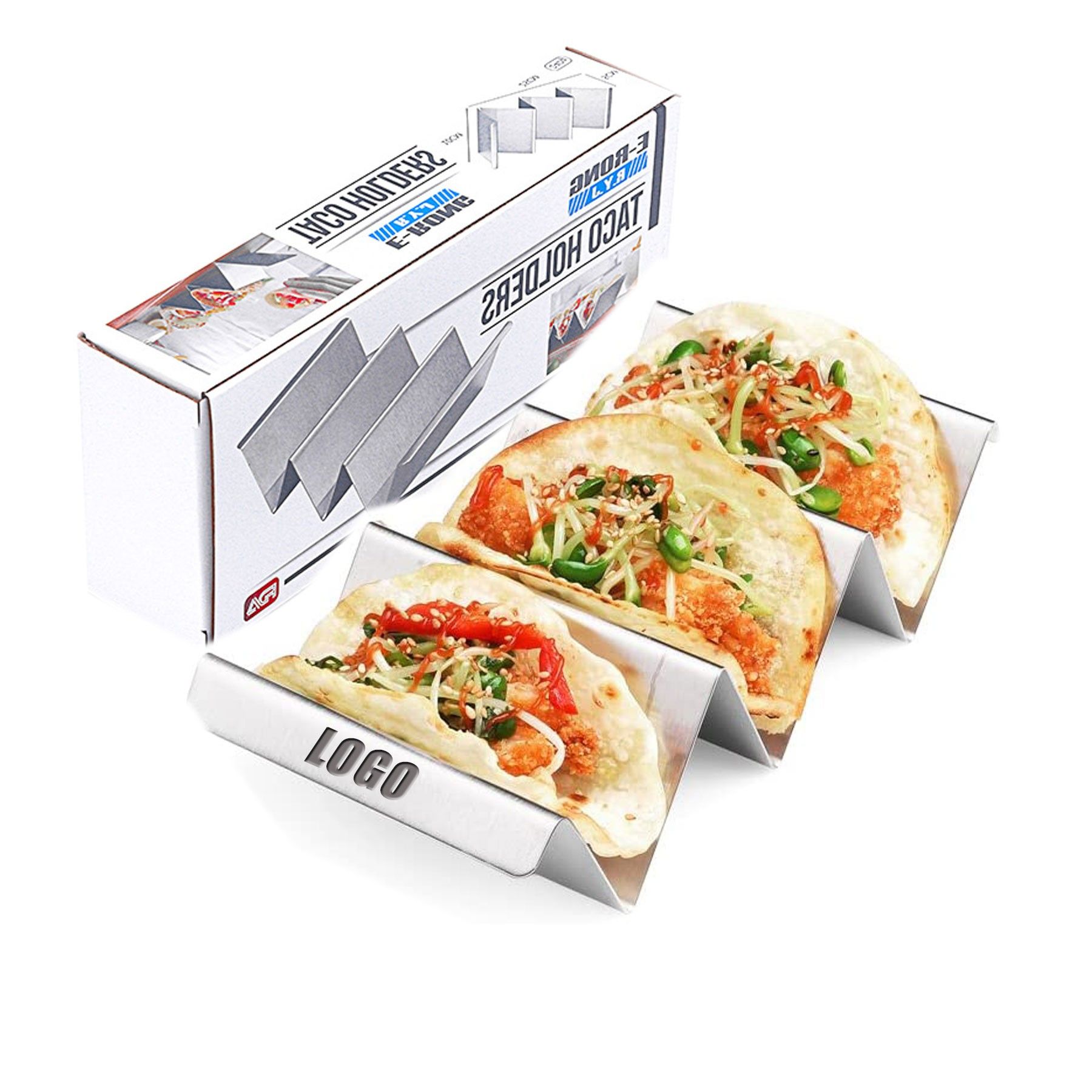 Stainless Steel Taco Holder Stand