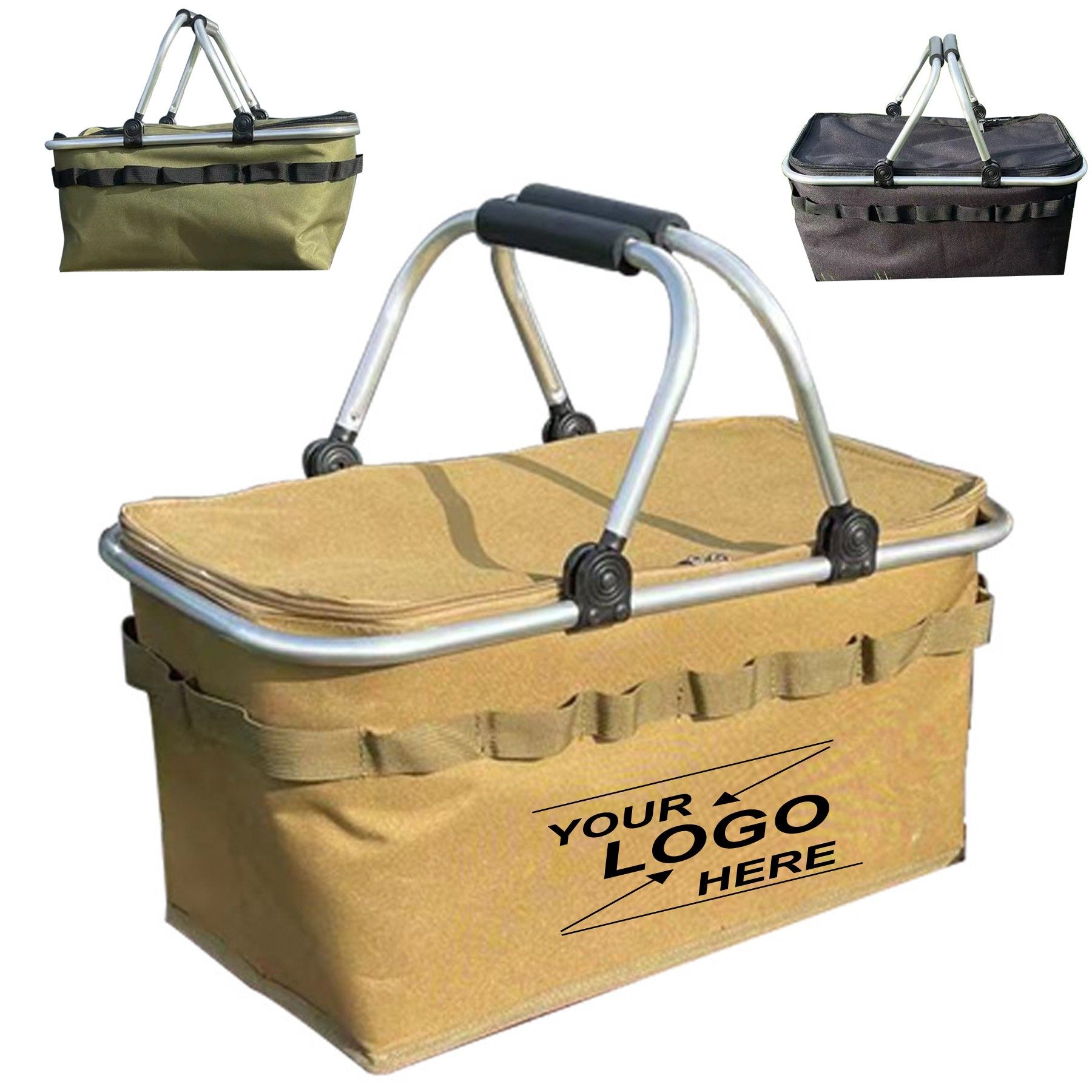 Foldable Reusable Shopping Basket Tote