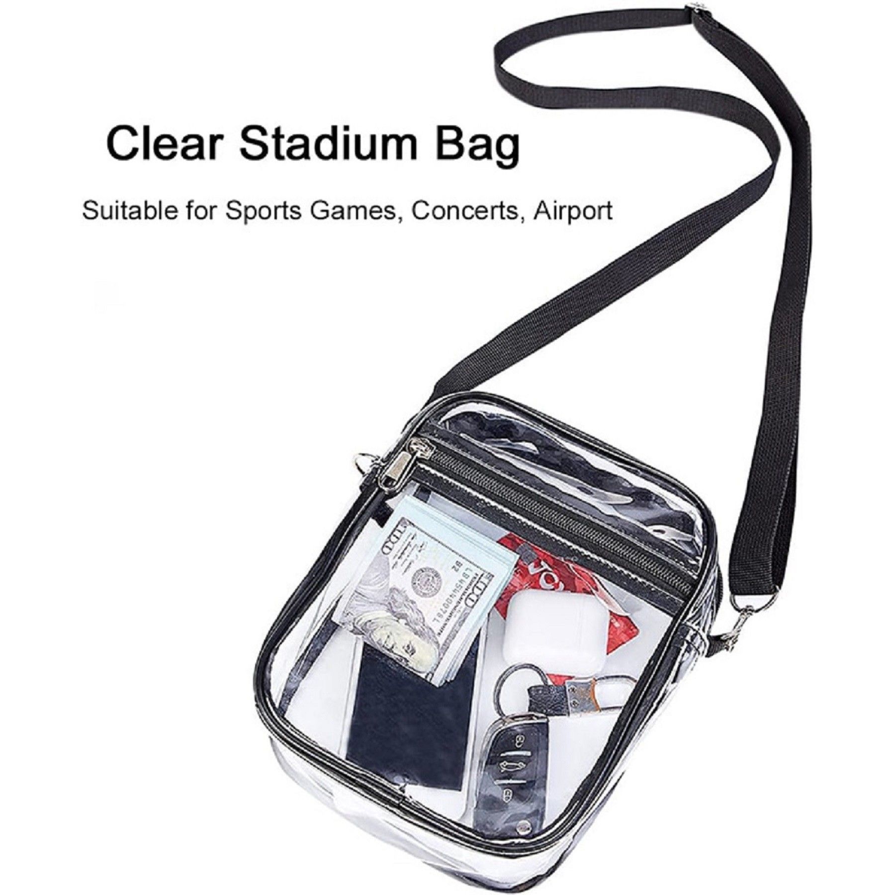 Clear Stadium Approved Crossbody Bag - Image 2