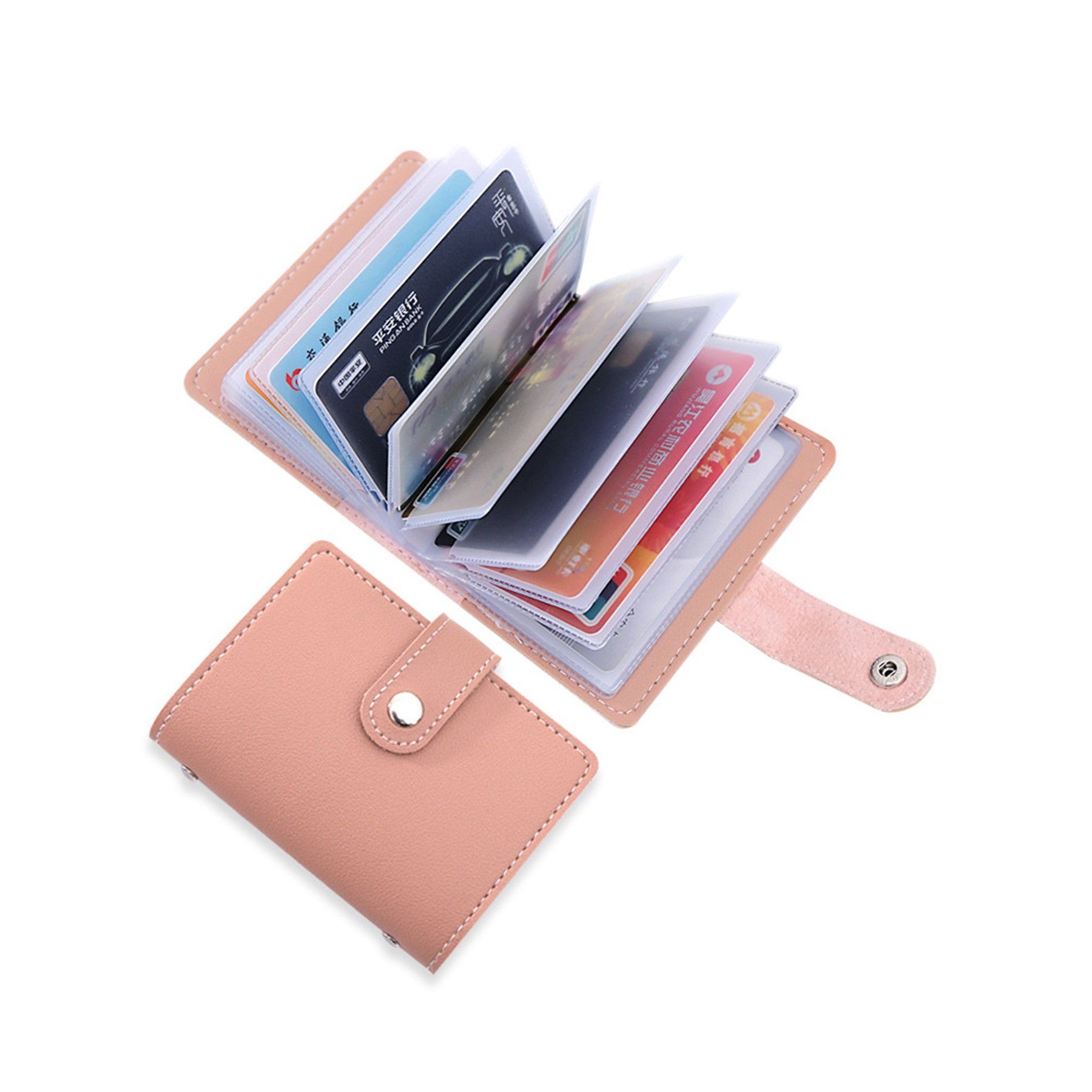 Credit Card Holder Wallet with 26 Card Sleeves - Image 2