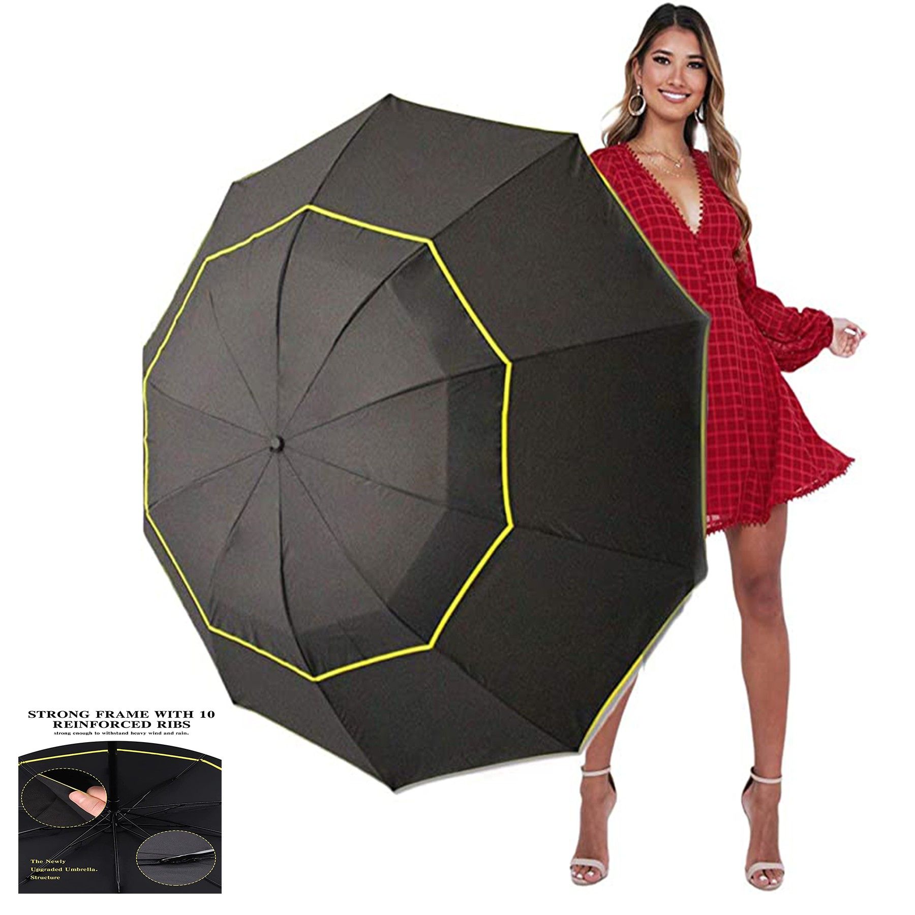 Extra Large Compact Golf Umbrella - Image 2
