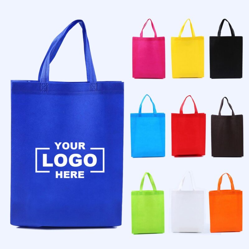 Reusable Non-Woven Grocery Tote Bags 12x15 Inch