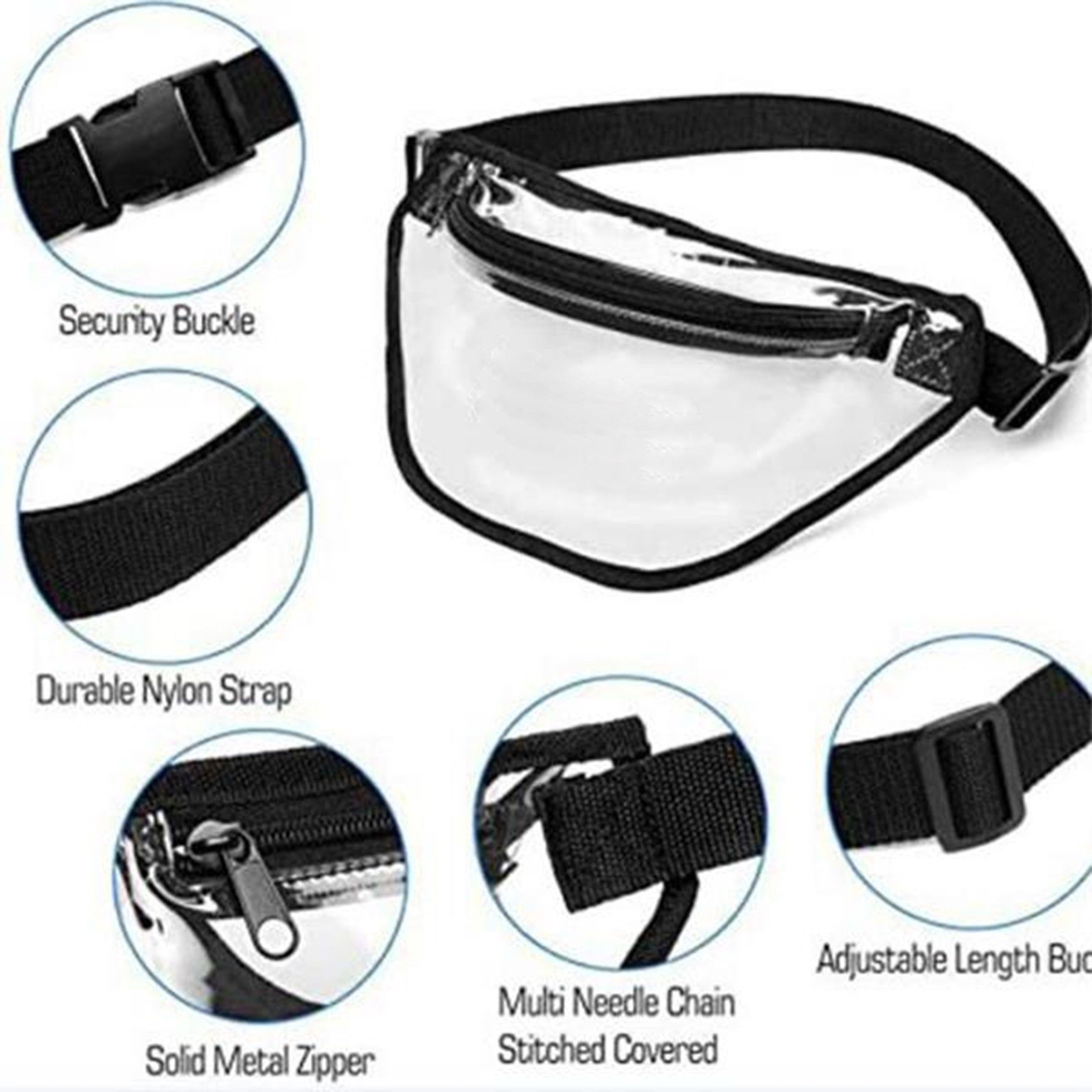 PVC Clear Waterproof Fanny Pack - Image 2