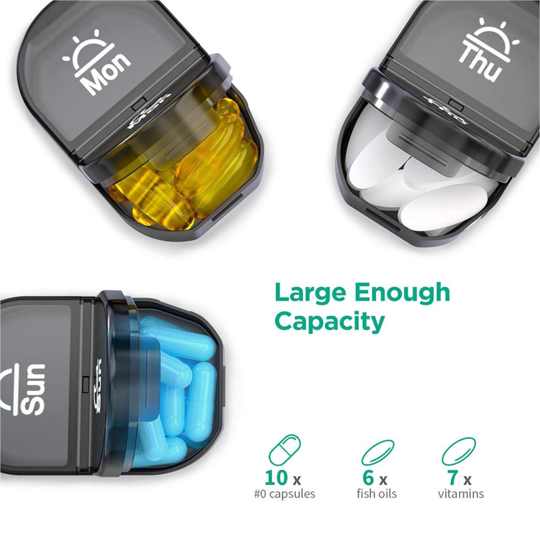 Portable Weekly Pill Organizer - Image 2