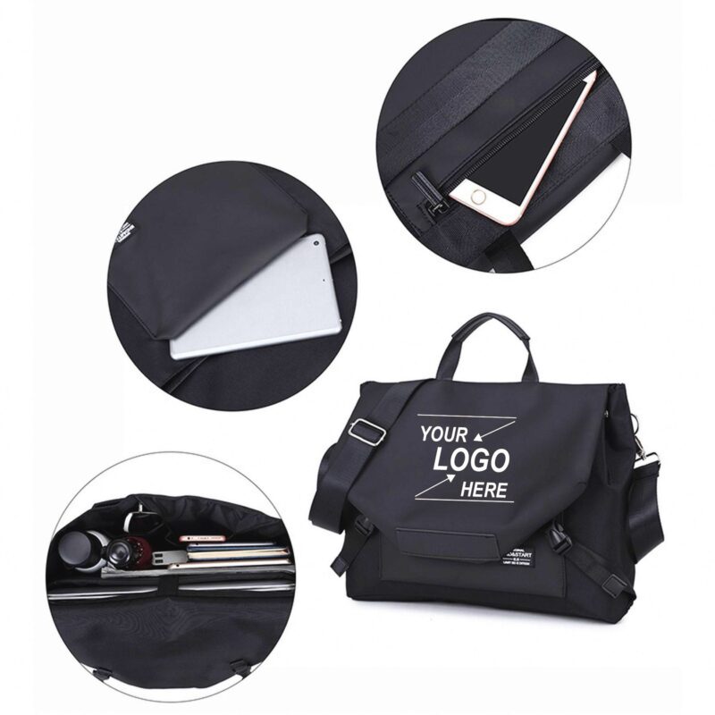 Men's Genuine Leather Crossbody Messenger Bag