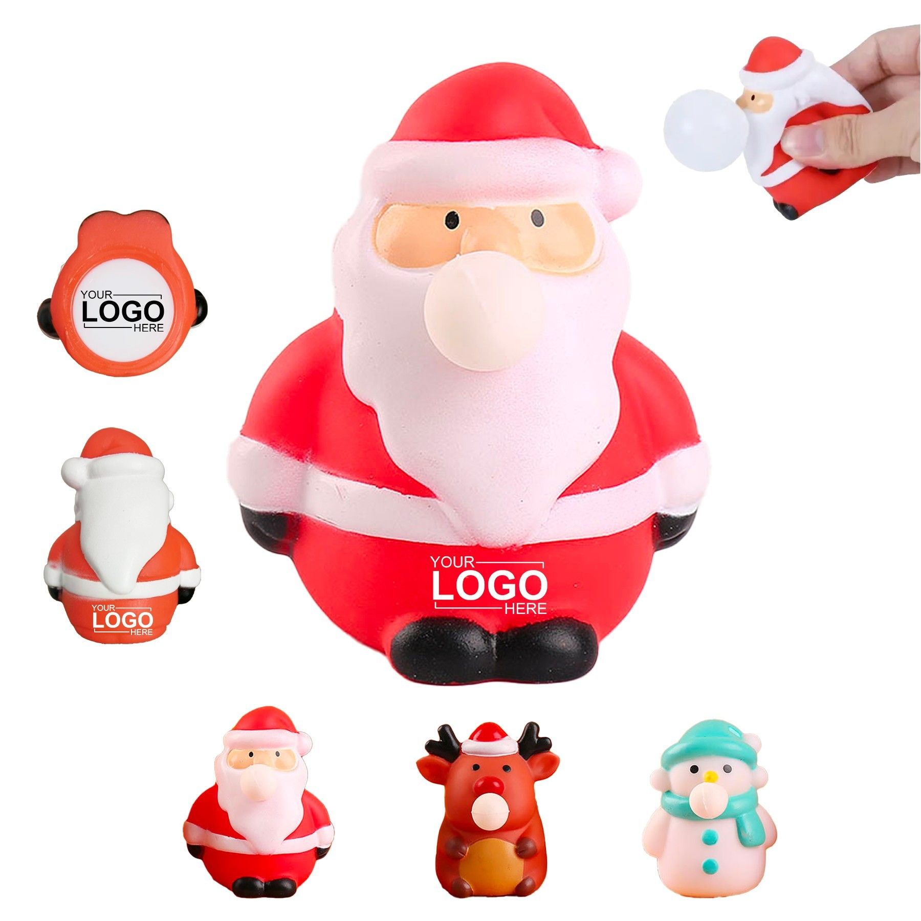 Christmas Santa Snowman Pop It Fidget Toy